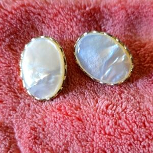 Vintage mother of pearl earrings